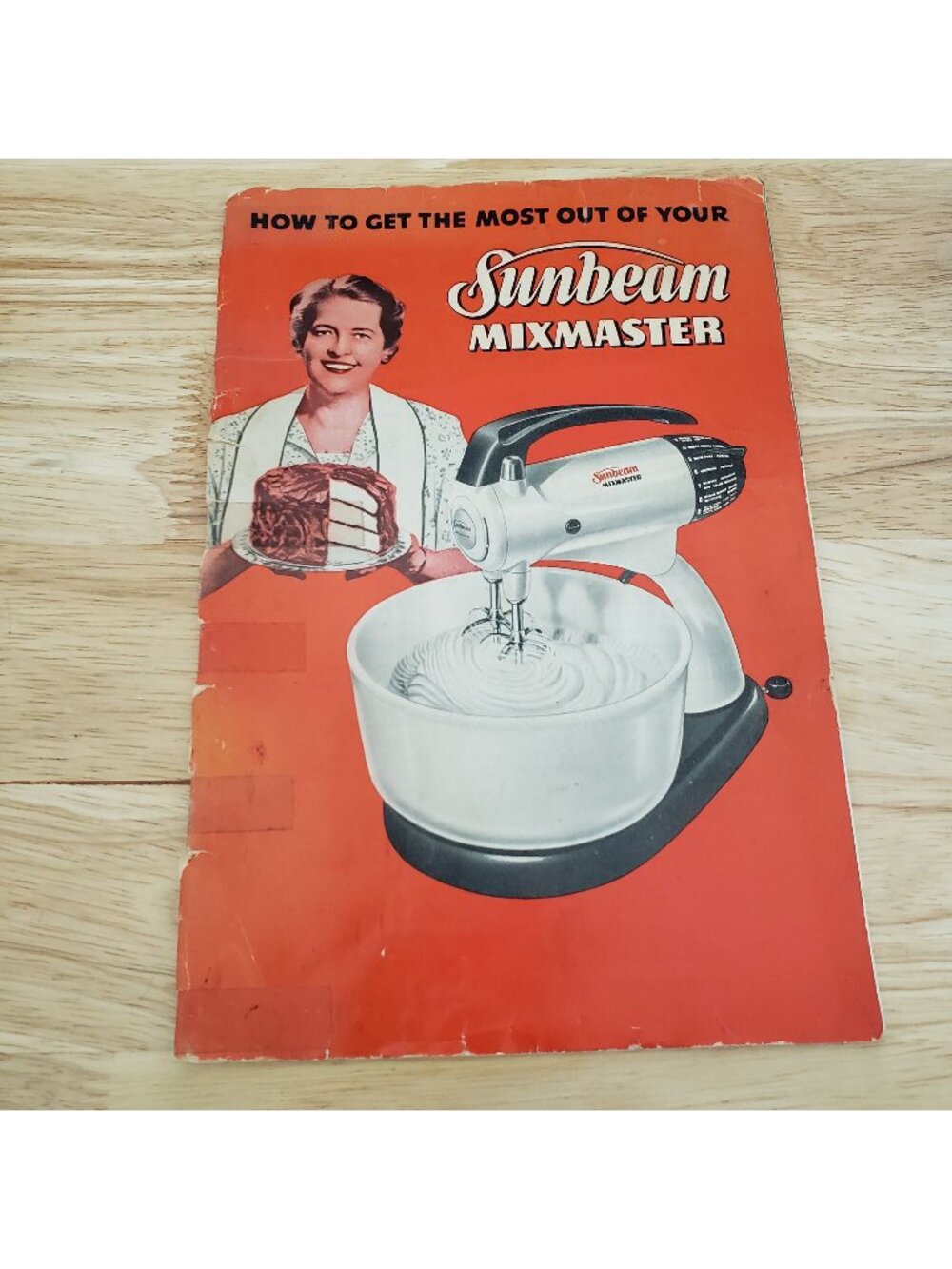 Vintage 1950 Sunbeam Mixmaster Cookbook Recipe Booklet Original